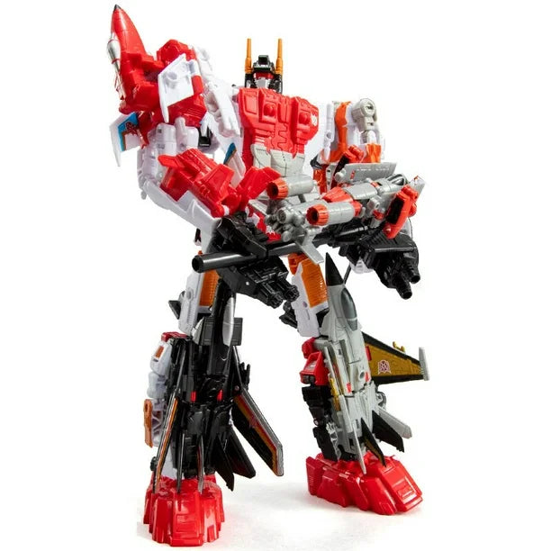 6 in 1 Superion HZX Transformation Toys Upgrade Version Action Figure KO G1 Robot Aircraft IDW Model Boy Kids NO BOX Fivean unisex