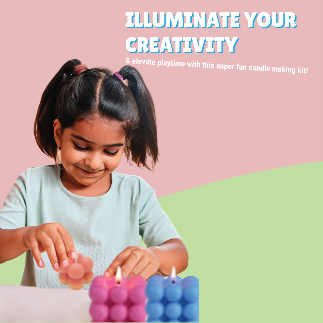 Kalakaram DIY Bubble Candle Making Kit