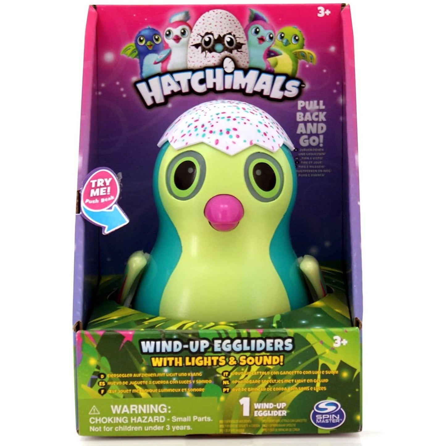 Hatchimals Wind-Up Egglider with Lights and Sound