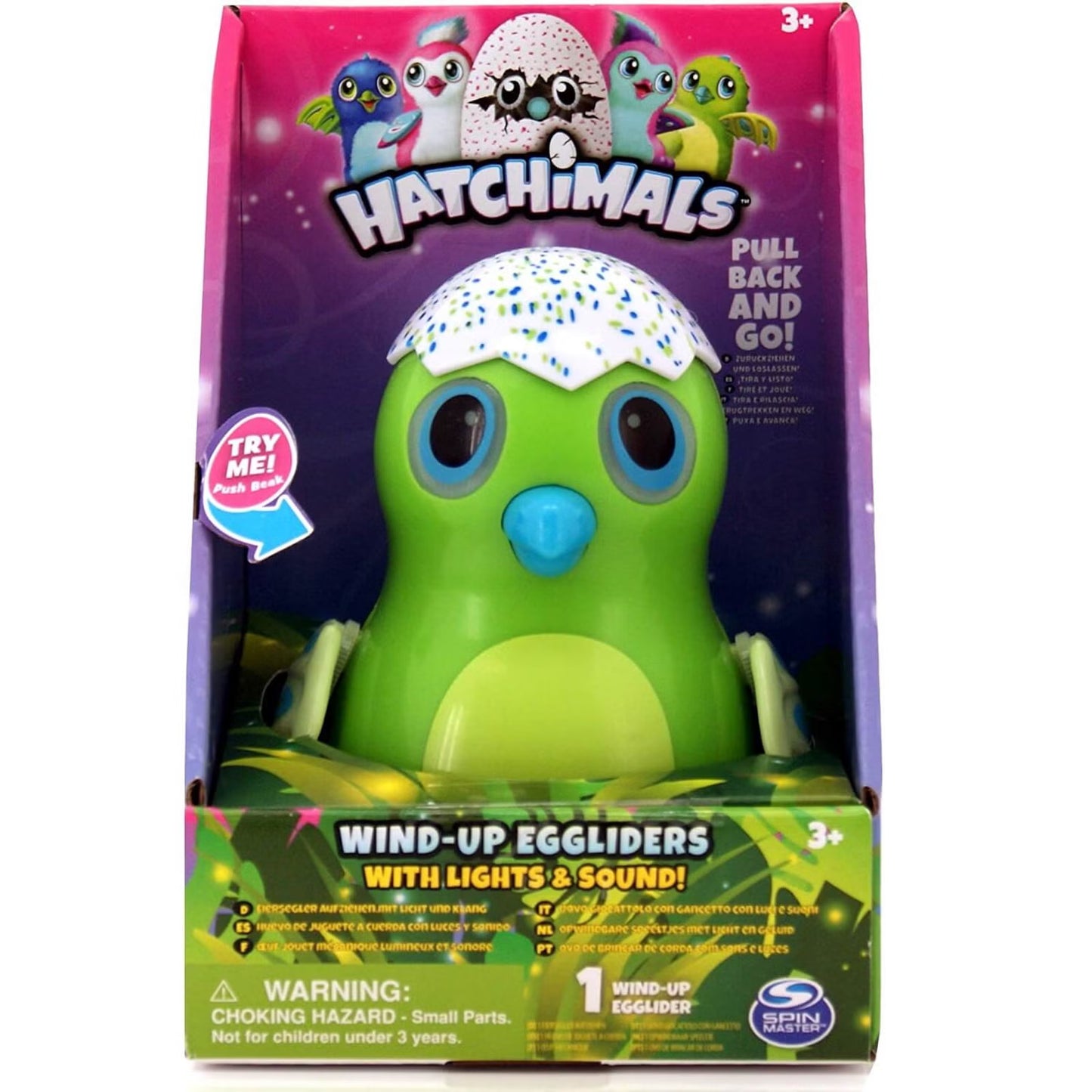 Hatchimals Wind-Up Egglider with Lights and Sound
