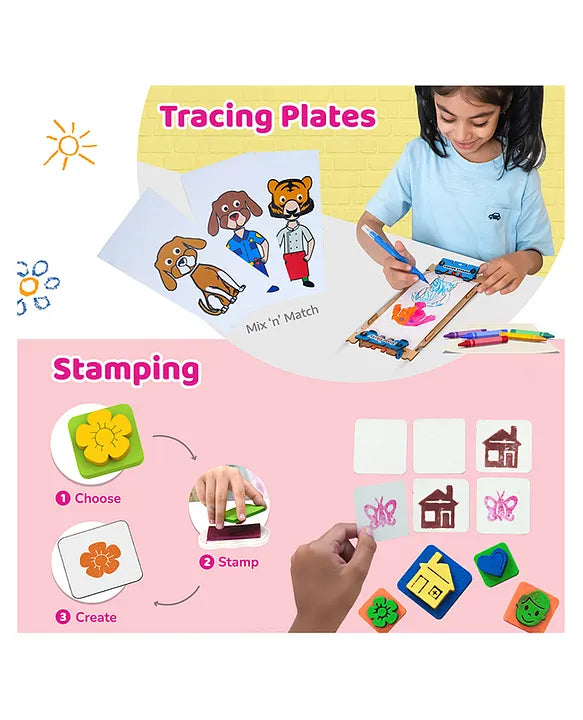 Smartivity 20 in 1 Art N Craft Kit for Boys & Girls - Multicolor