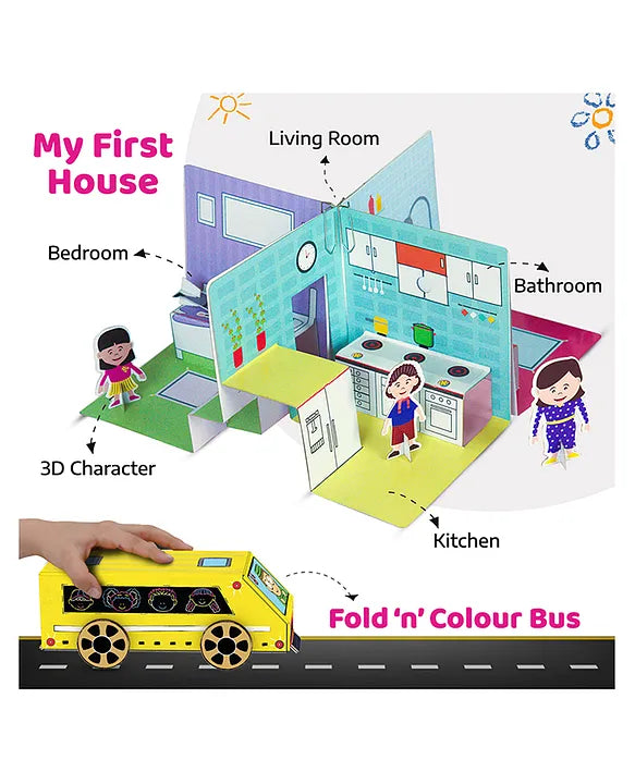 Smartivity 20 in 1 Art N Craft Kit for Boys & Girls - Multicolor