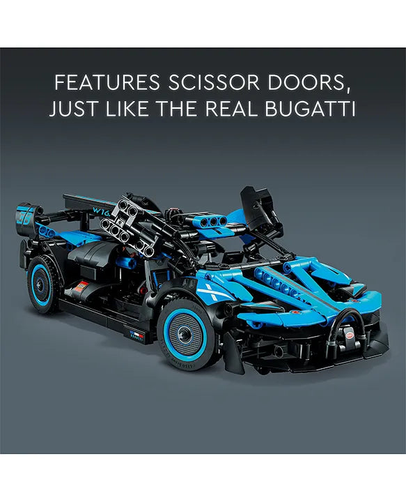 LEGO Technic Bugatti Bolide Agile Blue 42162 Building Toy Set for Kids Aged 9+
