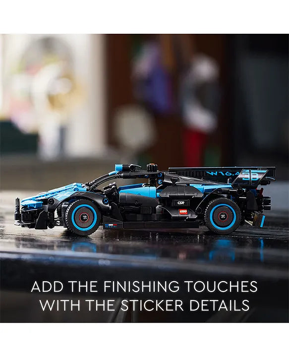 LEGO Technic Bugatti Bolide Agile Blue 42162 Building Toy Set for Kids Aged 9+
