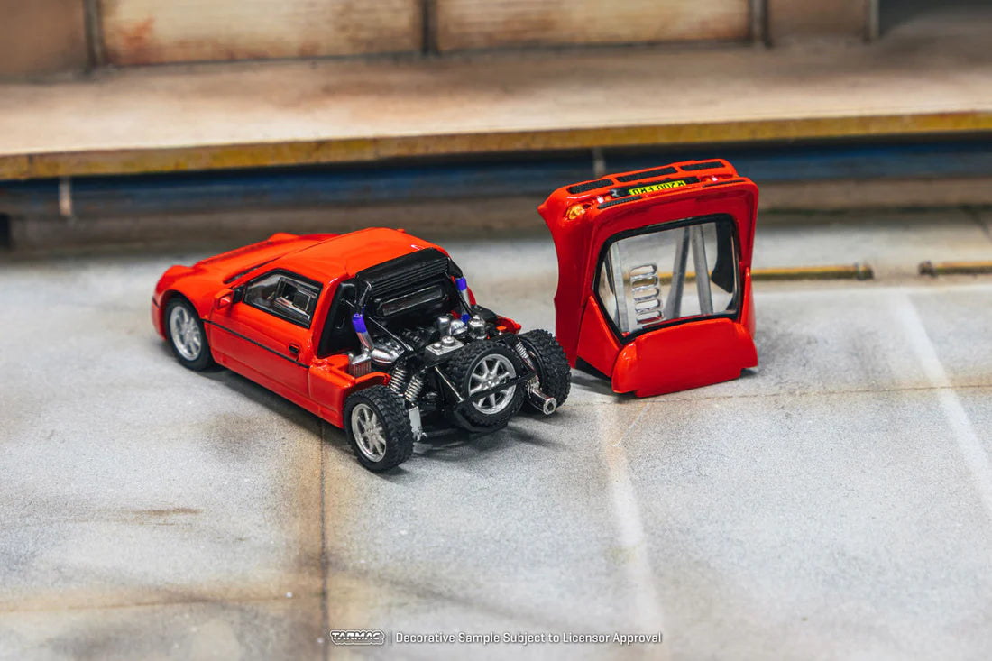 Tarmac Works 1/64 Ford RS200 Red T64PR-001-RE