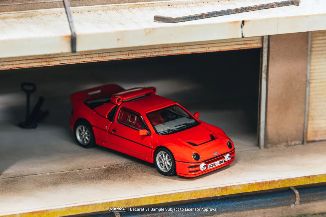 Tarmac Works 1/64 Ford RS200 Red T64PR-001-RE