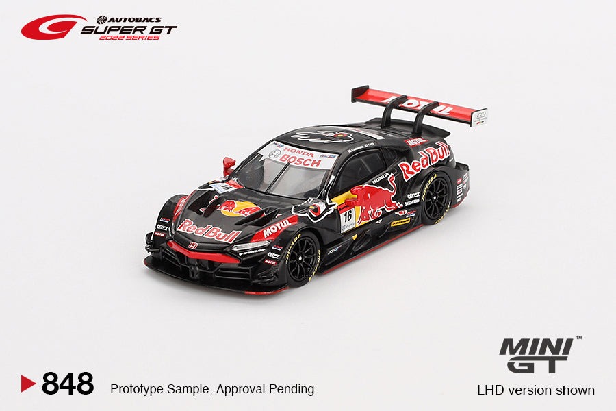 MINI GT Honda NSX-GT "TYPE S" GT500 #16 "Red Bull MOTUL MUGEN NSX-GT " TEAM Red Bull MUGEN 2022 SUPER GT SERIES