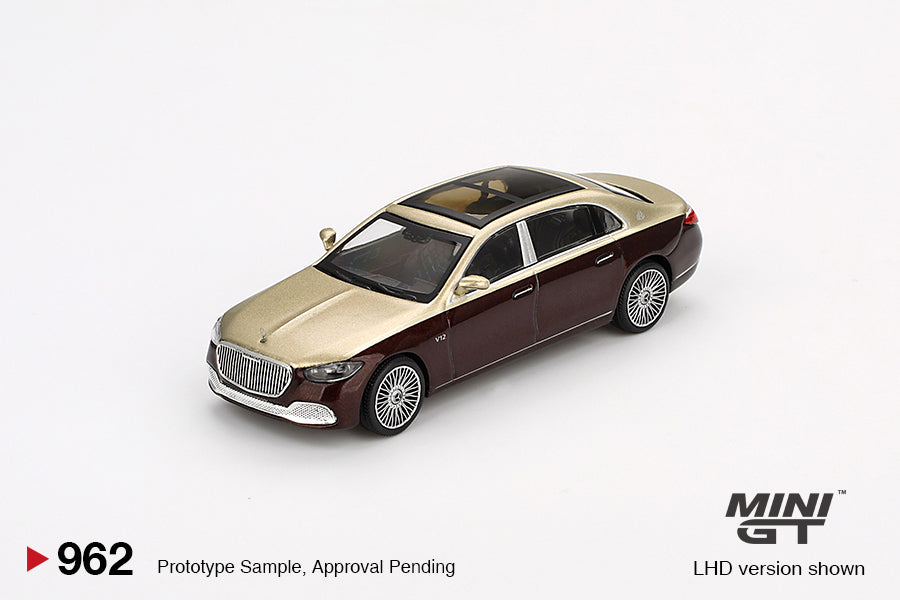 MINI GT Mercedes-Maybach S 680 Gold / Dark Red Metallic