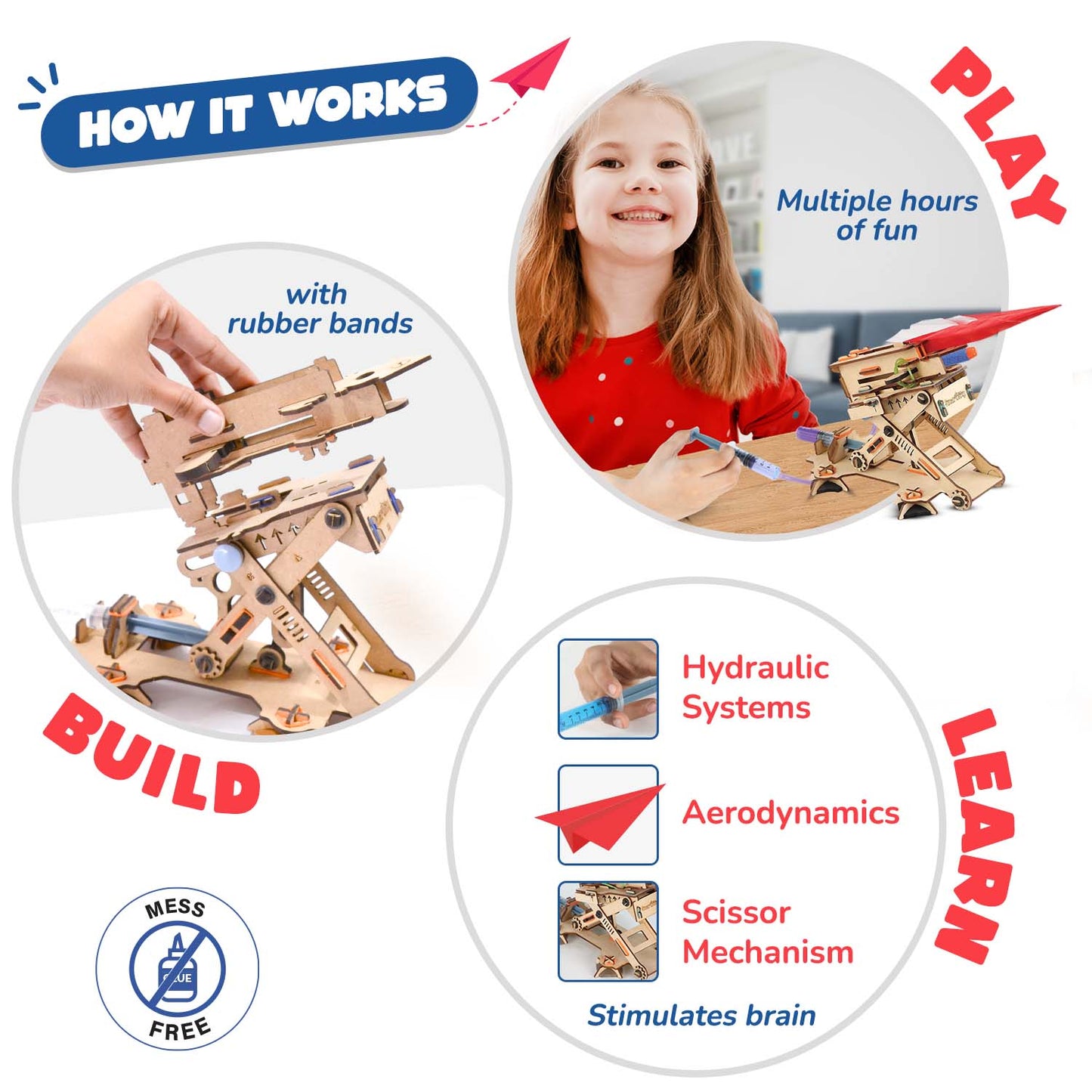 Hydraulic Plane Launcher | DIY STEM Construction Toy