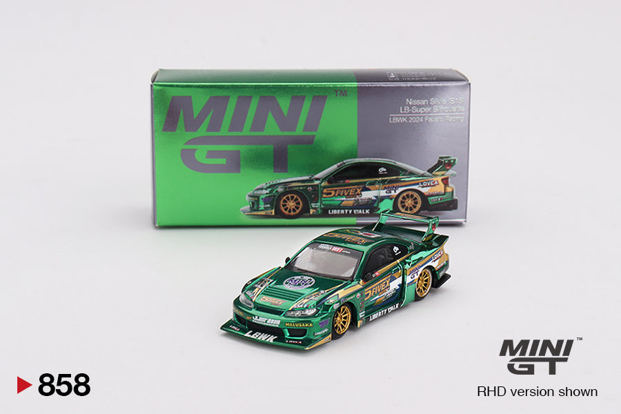 MINI GT Nissan LB-Super Silhouette S15 SILVIA LBWK 2024 Fausto Racing