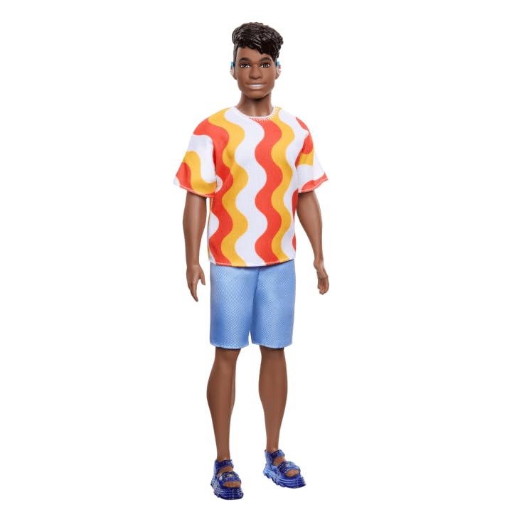 Barbie Ken Fashionista Doll Red and Orange Shirt