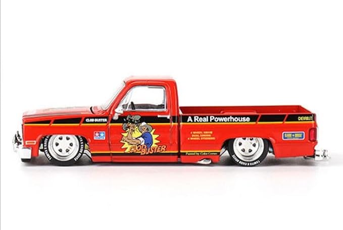 Kaido House x Mini GT 1:64 Silverado Tamiya x Kaido House CLOD Buster Orange KHMG130
