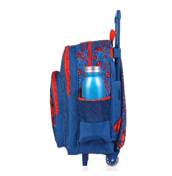 STRIDERS Spider-Man 18 Inch Trolley School Bag Perfect For Durable, and Comfortable Backpack for Ages 8+ Years