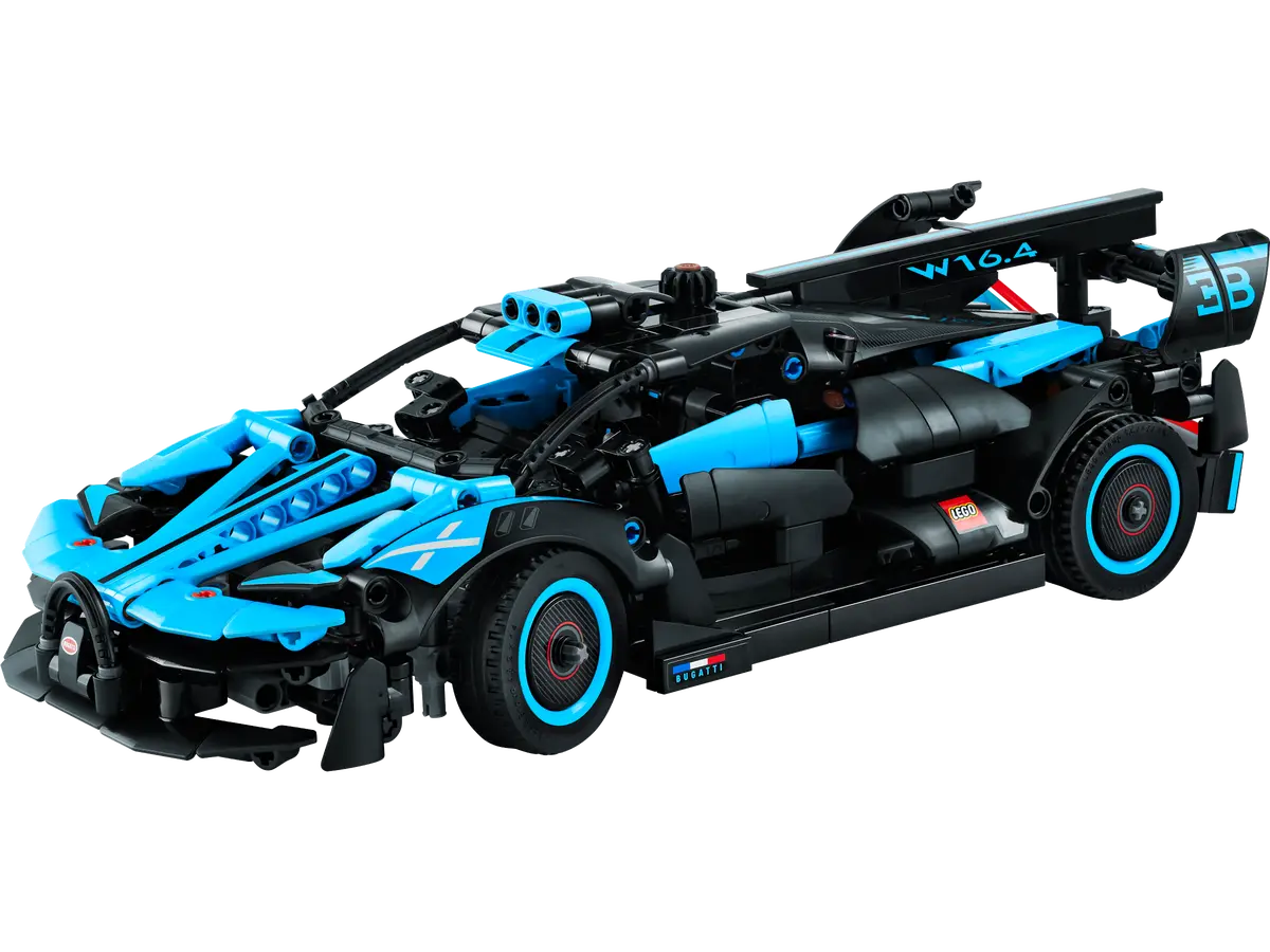 LEGO Technic Bugatti Bolide Agile Blue 42162 Building Toy Set for Kids Aged 9+