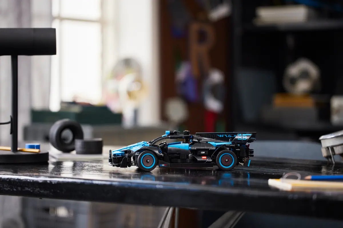 LEGO Technic Bugatti Bolide Agile Blue 42162 Building Toy Set for Kids Aged 9+