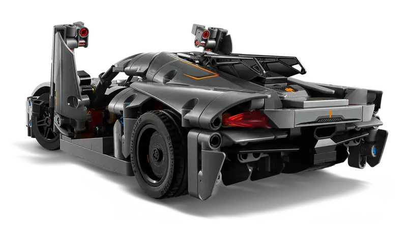 LEGO Technic Koenigsegg Jesko Absolut Grey Hypercar, Sports Car Building Toy Set for Boys and Girls, Vehicle Racing Car for Kids, Buildable Model Kit, Sports Car Toy