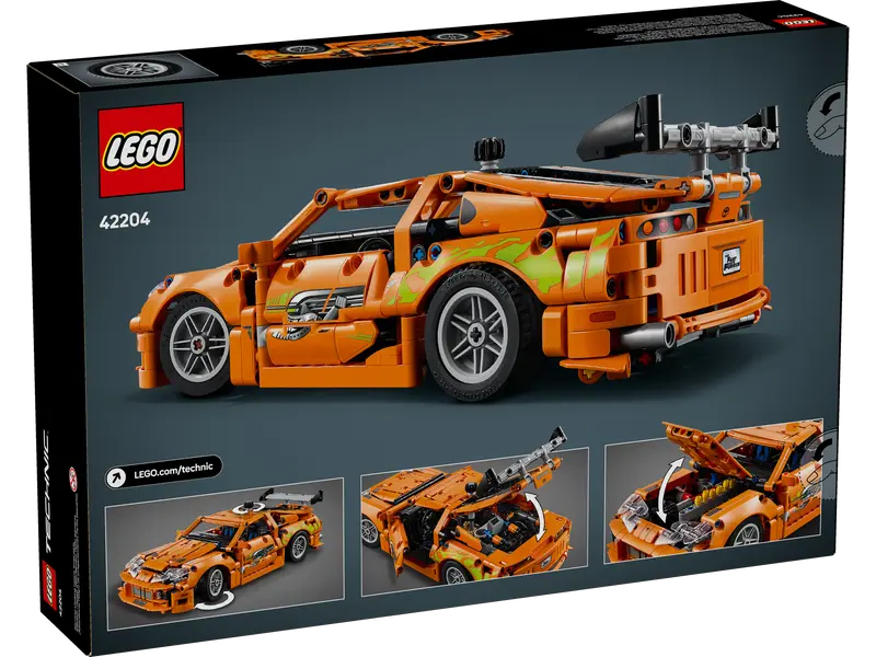 LEGO Technic Fast and Furious Toyota Supra MK4 Toy Car Model Kit 42204 Building Blocks Toys for 9+ Gift for Boys and Girls