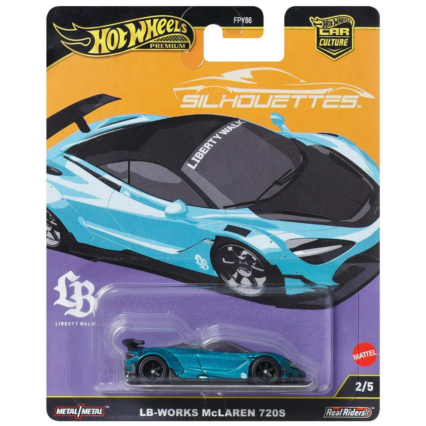 Hot Wheels Premium Car Culture Silhouettes LB-Works Mclaren 720s