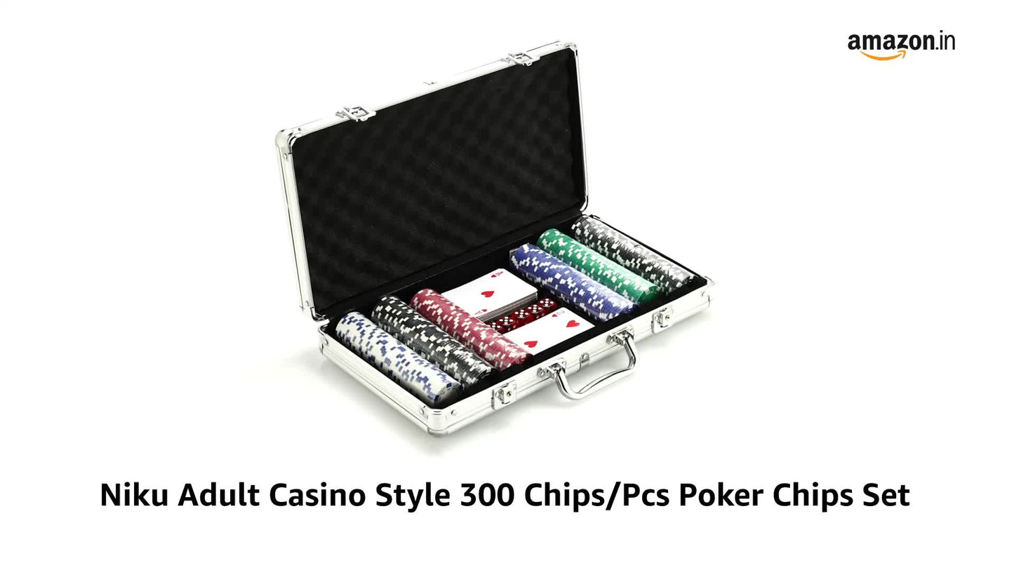 Niku Adult Casino Style Poker Chips Set