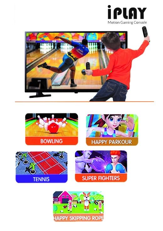 Sameo I-Play 32-Bit Motion Video Gaming Console for TV, 1036 Built In Games, 5Y+