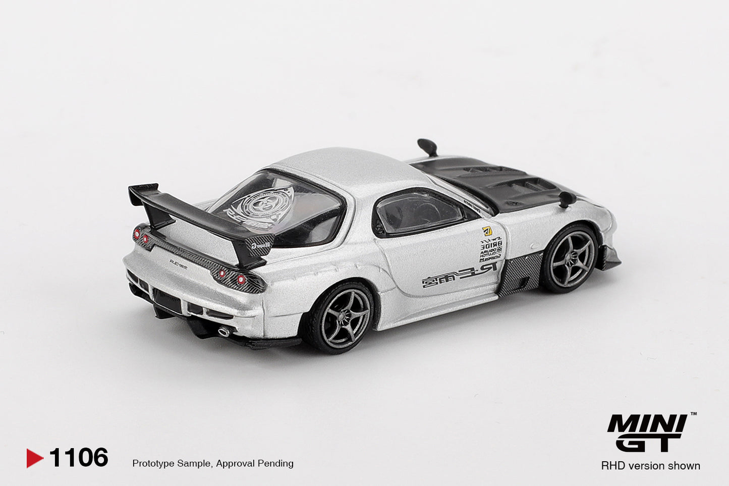 MINI GT Mazda RX-7 RE-Amemiya Silver Metallic