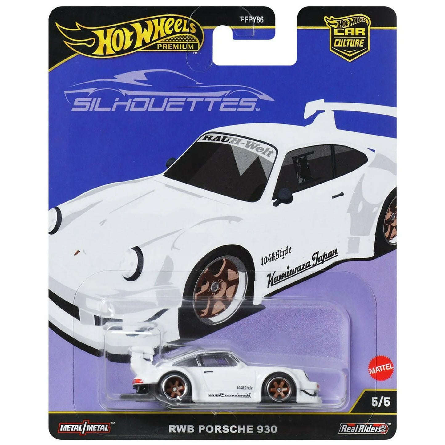 Hot Wheels Premium Car Culture Silhouettes RWB Porsche 930