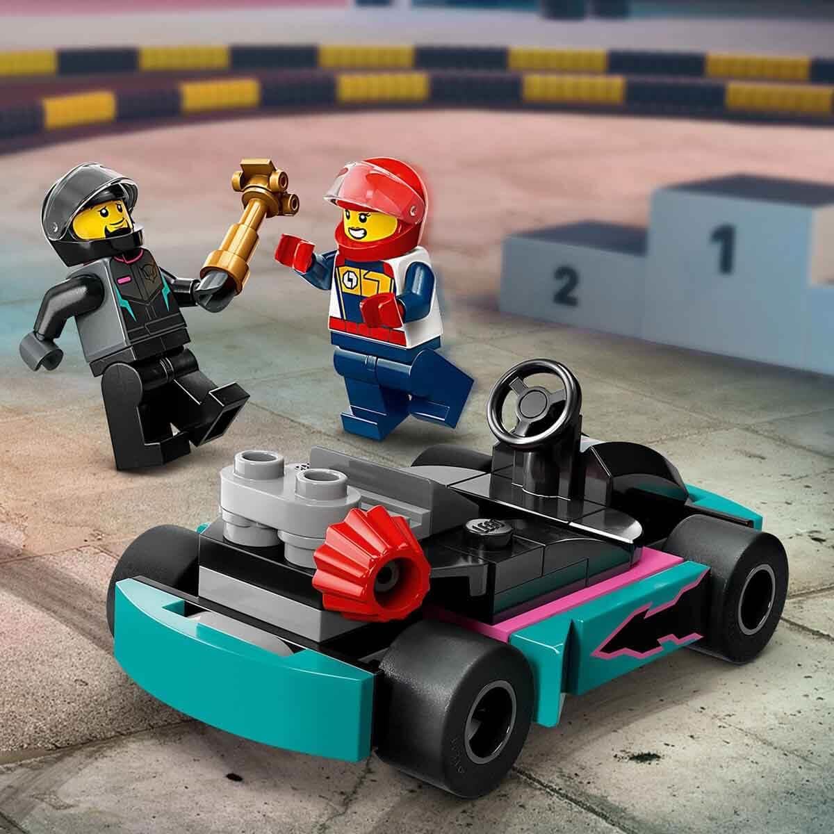 LEGO City Go-Karts and Race Drivers Toy Set 60400 (99 Pieces)