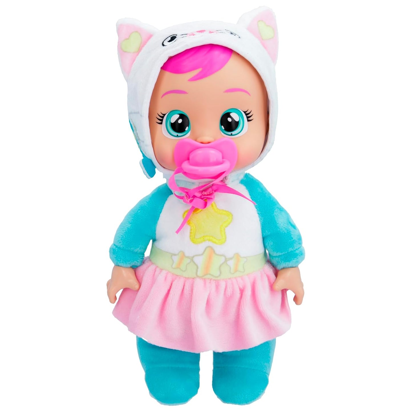 Cry Babies Tiny Cuddles Talents Daisy, Dressed Up As a Pop Star and Cries Real Tears, 9 Inch Baby Doll