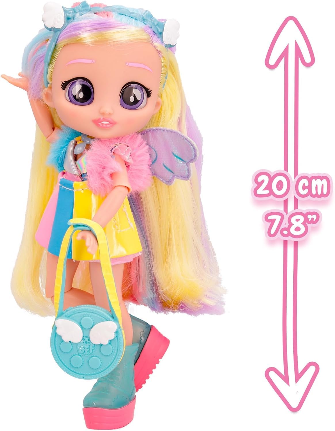 Knick Knack BFF Doll for Beautiful Blonde Hair and Comes with a Stylish Pink Bag and 9+ Surprises Including Outfit and Accessories for 3 Years and Above (Series 3 Jenna)