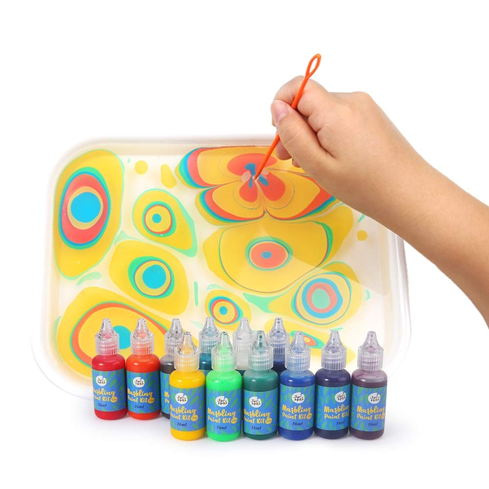 Jar Melo Marbling Paint Kit, 12 Colors