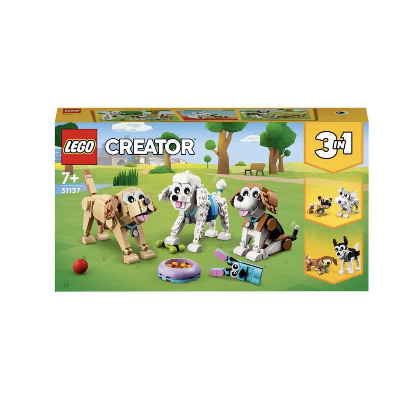 LEGO Creator Adorable Dogs 31137 Building Toy Set (475 Pieces)