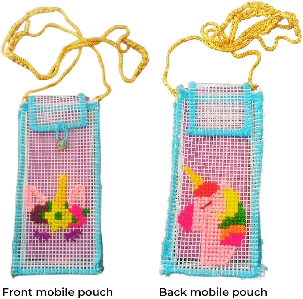 TOYKRAFTT Cross Stitch Craft| Embroidery Kit| Do It Yourself Craft Activity Kit for Girls