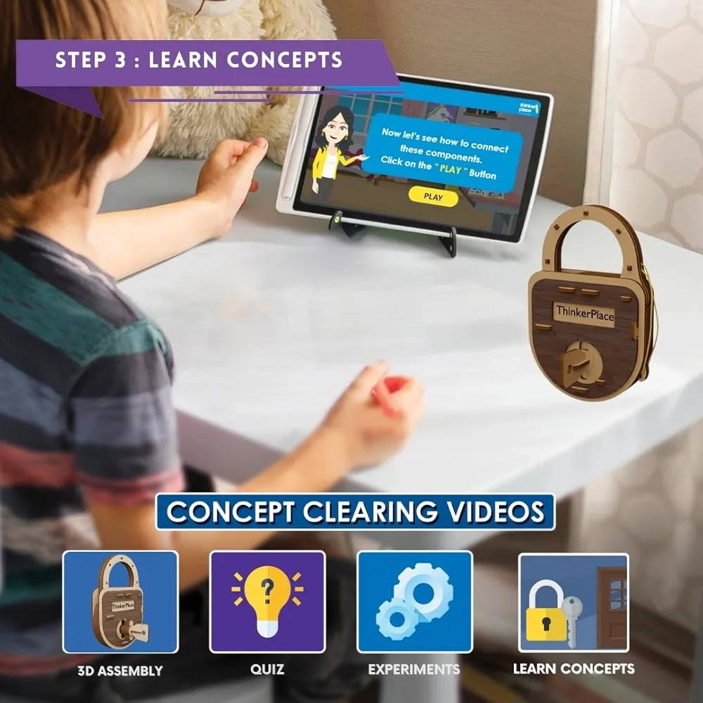 Thinker Place DIY Lock & Key Toy for Kids