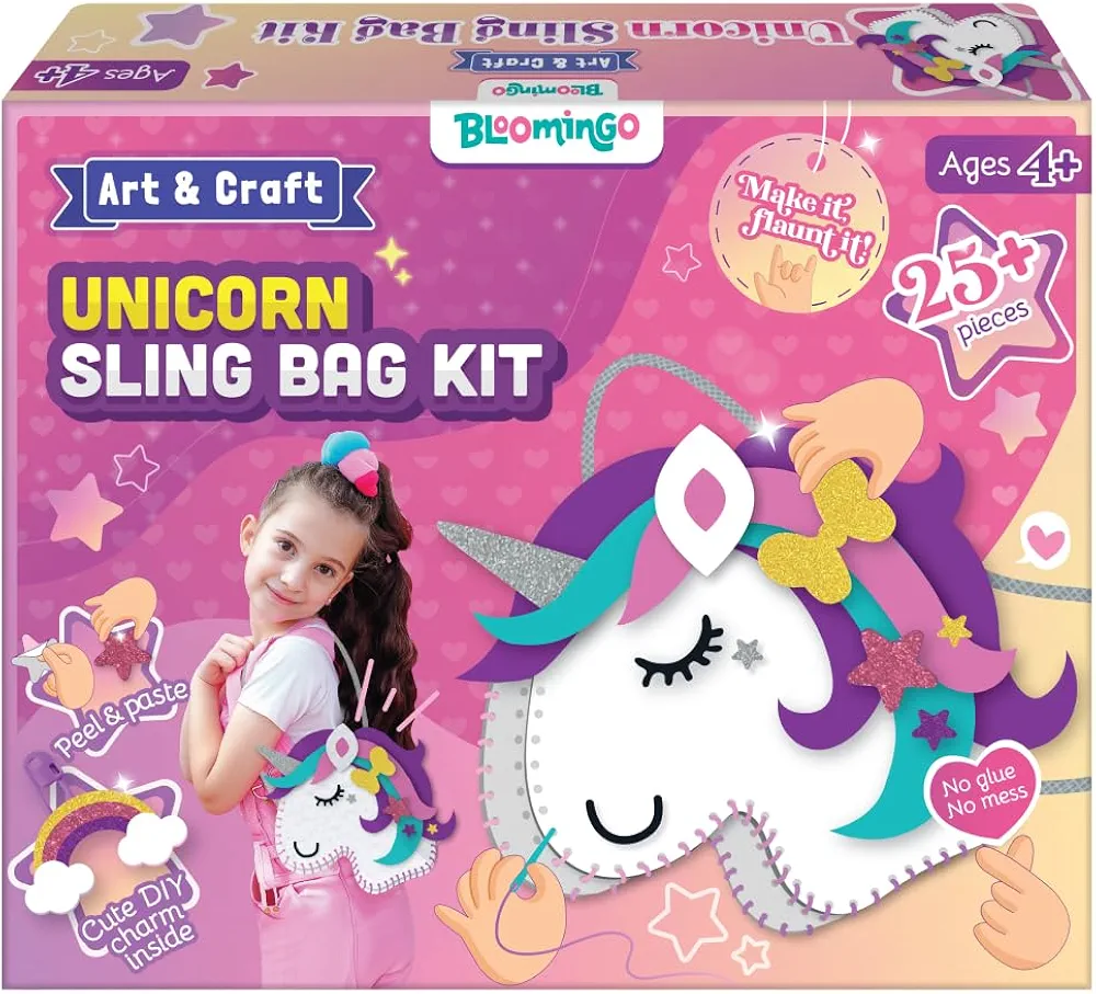Bloomingo Art & Craft Kit - Unicorn Sling Bag