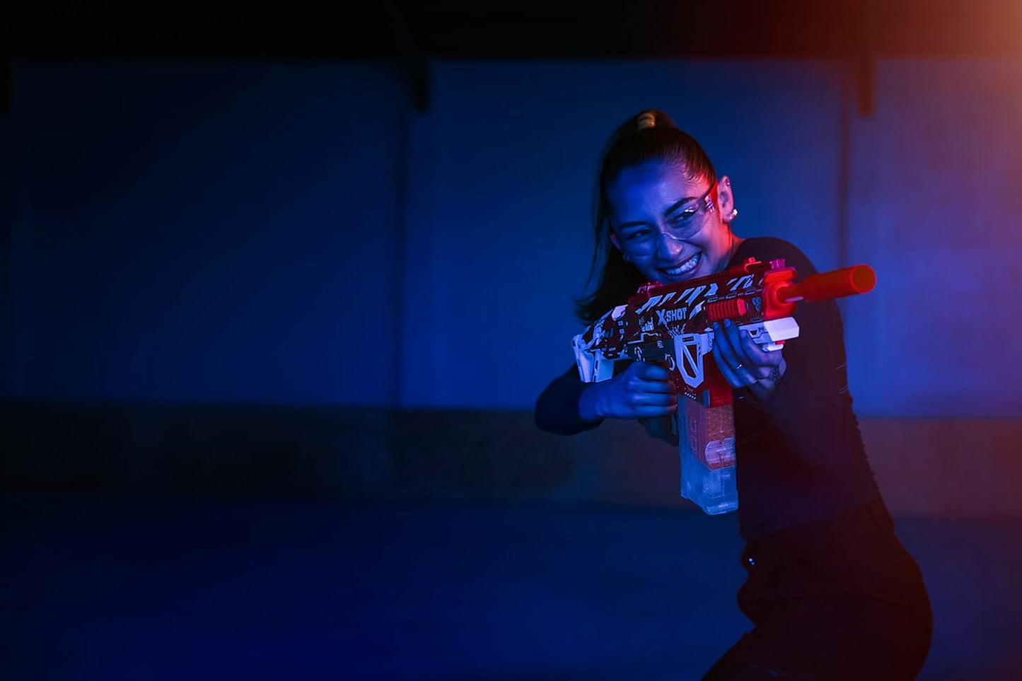 XSHOT Hyper Gel HPG-700 Blaster, Semi and Fully Automatic Gel Blaster & 20,000 Hyper Gel Pellets, 700 Capacity Mag, Eyewear, Up by ZURU