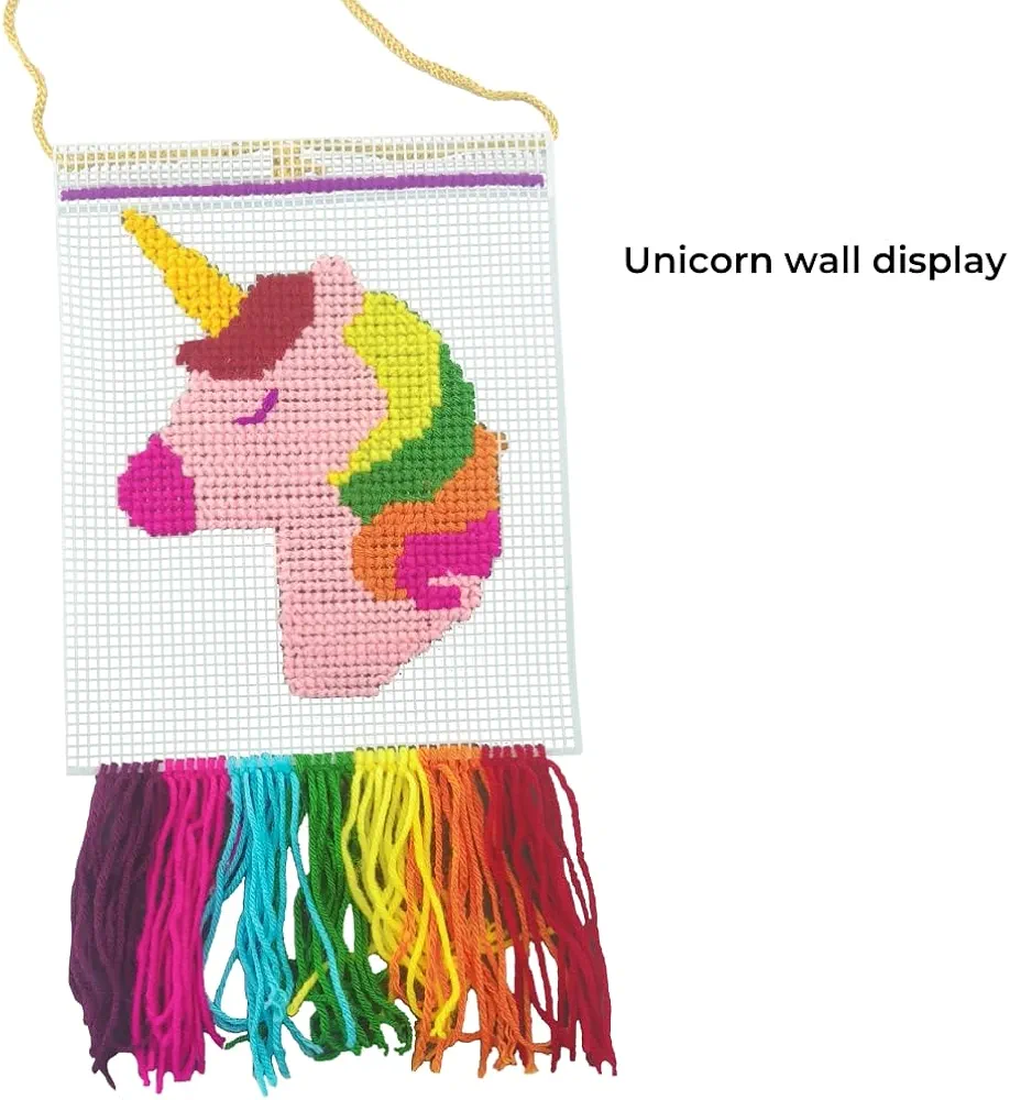TOYKRAFTT Cross Stitch Craft| Embroidery Kit| Do It Yourself Craft Activity Kit for Girls