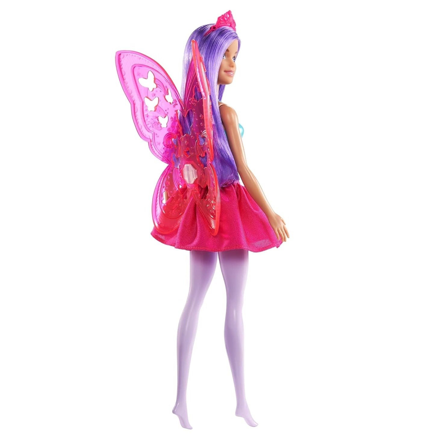Dreamtopia Fairy Doll (11.5-in, Purple Hair) Wearing Skirt, Clip-On Wings & Tiara
