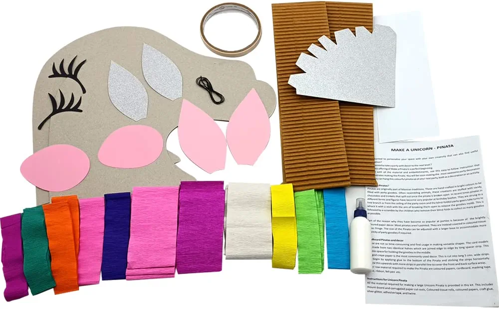 Toykraftt : Paper Craft Kit Arts & Crafts Kit | Make A Unicorn Pinata