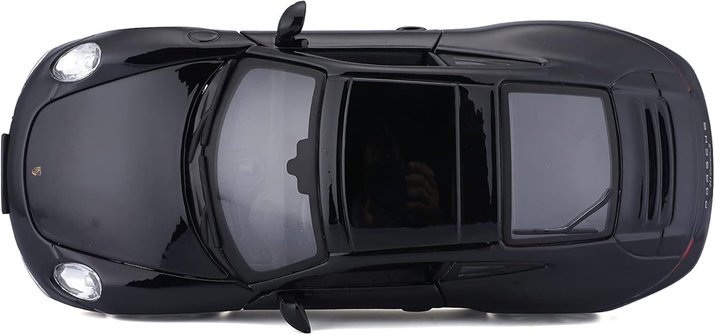 Bburago 1:24 Porsche 911 Carrers S Black Diecast Car