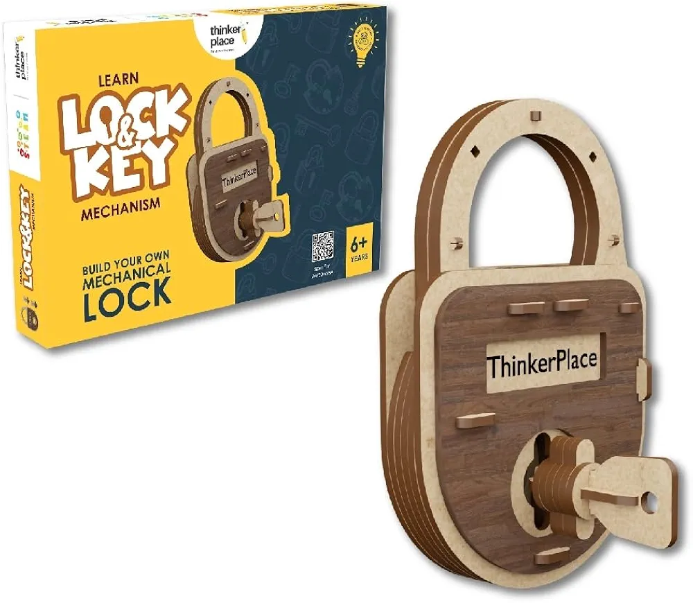 Thinker Place DIY Lock & Key Toy for Kids