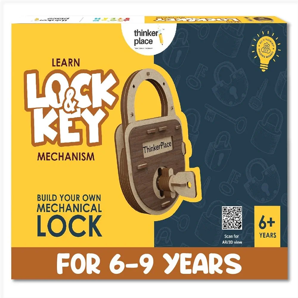 Thinker Place DIY Lock & Key Toy for Kids