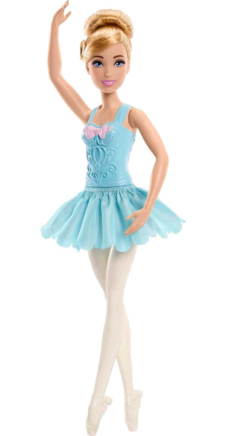 Disney Princess Toys, Posable Ballerina Cinderella Doll Inspired by The Disney Movie, Ballet Toys, Gifts for Kids