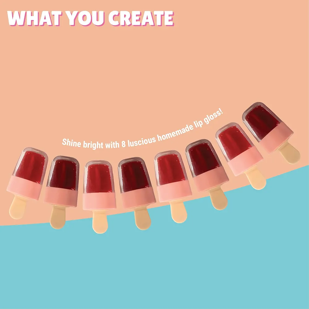 Kalakaram Lip Gloss DIY Kit - Make 8 Lip Gloss with nourishing Vitamin E Oil