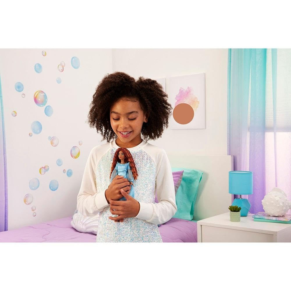 Disney Mattel The Little Mermaid Ariel Fashion Doll On Land in Signature Blue Dress, Toys Inspired The Little Mermaid
