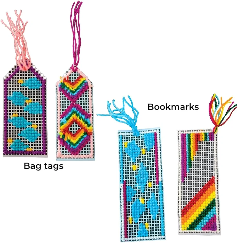 TOYKRAFTT Cross Stitch Craft| Embroidery Kit| Do It Yourself Craft Activity Kit for Girls