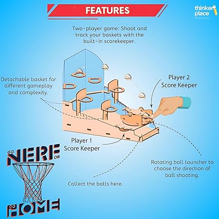 ThinkerPlace Nerf DIY Basketball Frenzy | Build & Play