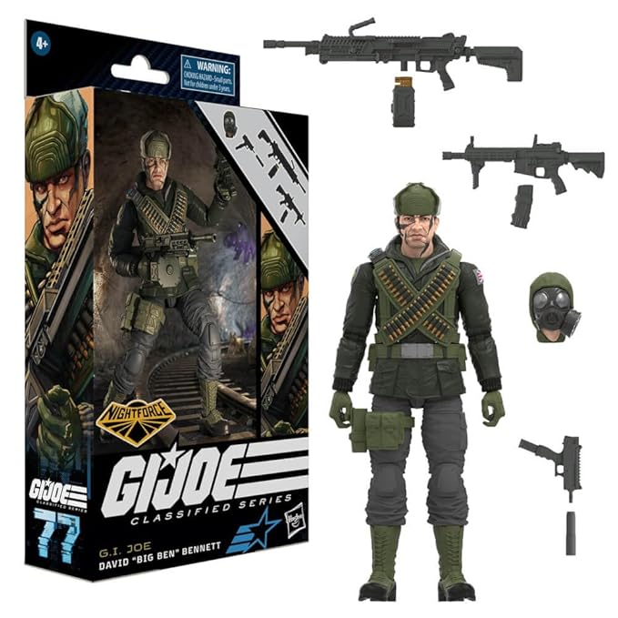 Hasbro F7737 6 inch G.I. Joe Classified Series Nightforce David Big Ben Bennett Action Figure