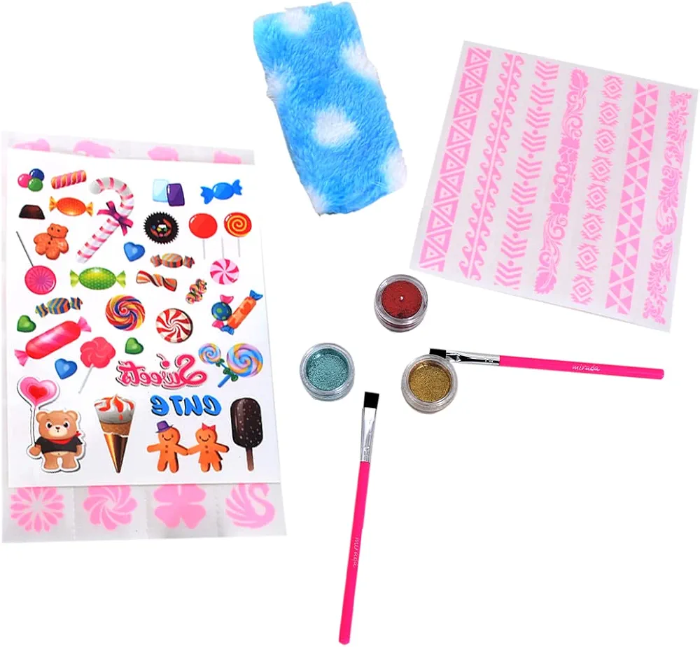 Mirada Sparkle Tattoo Kit Nail Art Kit for Girls