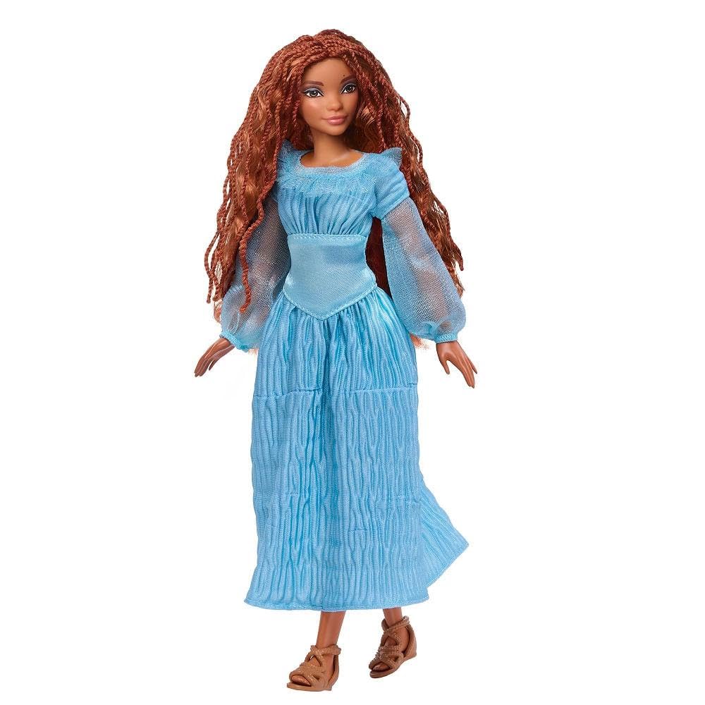 Disney Mattel The Little Mermaid Ariel Fashion Doll On Land in Signature Blue Dress, Toys Inspired The Little Mermaid