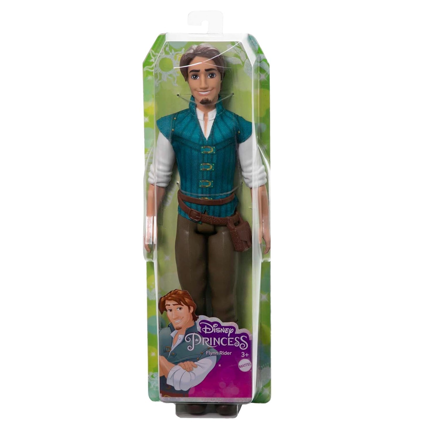 Disney Princess Toys, Posable Flynn Rider Fashion Doll in Signature Look Inspired by The Movie Tangled, Gifts for Kids